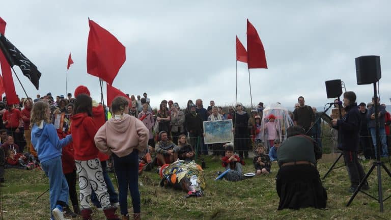 Protests against OAE in Cornwall, UK