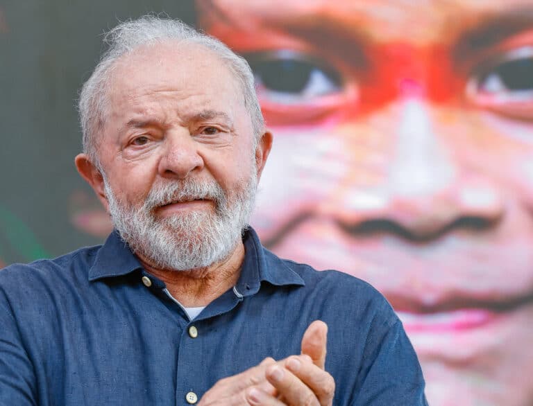 Brazilian President Lula da Silva at a COP30 announcement ceremony. Photo: Ricardo Stuckert/PR